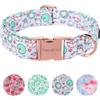 Unique Style Paws Collare Estivo per Cani Con Fiore di Loto, Pettorine e Guinzagli, Morbido, Regolabile, Grazioso, Comodo, Regalo per Cuccioli di Taglia