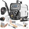 STAHLWERK Saldatrice MIG MAG 200 ST - set completo - digitale, compatta e potente, inverter con 200 A, gas inerte, saldatura FLUX e MMA/ARC, funzione spot, alimentazione filo sinergica