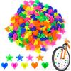 Bremorou 216 perline colorate per raggi di bicicletta, decorazioni per raggi di bicicletta, in plastica, per bambini, accessori per bici vivaci, accessori per raggi per ruote per ragazze e ragazzi