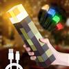 Fouvin Lampada da Parete Torcia 28cm 4 Colori, Lampada Notturna Ricaricabile USB, Lampada da Comodino, Montaggio a Parete/Mano, Ideale per Bambini Cameretta, Soggiorno e Studio, Regalo Creativo