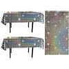 KSBBHDS 2 Pezzi di Tovaglie Impermeabili E 1 Pezzo di Stoffa di Sfondo, Forniture da Discoteca, Decorazioni per Feste, Tovaglie di personalità Creativa.