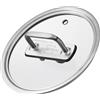 SILBERTHAL Coperchio pentolino 16 cm - Vetro e acciaio inox - Coperchio padella e casseruola