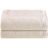 NELLA BIAGINI Telo Doccia Grande, Set da 2, Telo Bagno, 150x100 cm, 100% Spugna di Cotone, 420 gr/mq, per Sauna e SPA, Morbido, Assorbente, Resistente, Tinta Unita. Modello: Minerva (2, Avorio)