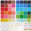 Ruby 3mm Perline Braccialetti, 16000 Pezzi Perline per Braccialetti con 300 Lettere Kit Braccialetti Palline Fai da Te, Kit Bracelet Regalo per Bambini e Adulti a Natale, Feste, Ricompense, ECC.