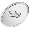 SILBERTHAL Coperchio per pentola 20 cm - Vetro e acciaio inox - Coperchio padella e casseruola