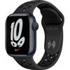 Apple Watch Series 7 (2021) GPS 45 mm - Alluminio Mezzanotte - Cinturino Nike Sport Nero, fair