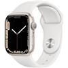 Apple Watch Series 7 (2021) GPS 41 mm - Alluminio Galassia - Cinturino Sport Bianco, fair