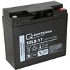 Q-Batteries Batteria 12LS-17 12 V 17 Ah al piombo/AGM VRLA con VdS