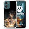 Cokitec Cover rinforzata per Motorola G05 / E15 Manga One Piece Ace Nero