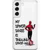 ERT GROUP custodia per cellulare per Samsung S22 PLUS originale e con licenza ufficiale Marvel, modello Spider Man 024 adattato in modo ottimale alla forma dello smartphone, parzialmente trasparente