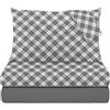 KASANOVA Set letto matrimoniale completo SCOTTISH GREY 440