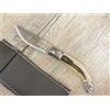 ARBURESA COLTELLO ARTIGIANALE SARDO da scuoio 18 CM ARBURESA CORNO di MUFLONE lama 8 cm