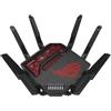 ASUS Router gaming GT-BE19000 Tri-band WiFi 7 (802.11be), larghezza di banda 320 MHz e 4096-QAM, doppie porte 10G, accelerazione di gioco a triplo livello, rete di gioco, AURA RGB, supporto AiMesh