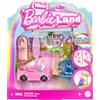 Barbie Mini BarbieLand - Veicolo per la Spiaggia, set con veicolo decappottabile, mini bambola Barbie e accessorio, effetto cambia colore, giocattolo per bambini, 4+ anni, JCR35