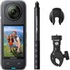 Insta360 X4 Pack Moto - Action Cam 360° 8K Impermeabile, Video Grandangolari in 4K, Effetto selfie stick invisibile, Autonomia Batteria 135 min, Editing IA, Stabilizzazione, Sport, No Micro SD