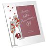 SOLEFAVORS Juliana - Cornice portafoto unisex per 40° anniversario Trasparente