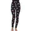 Disney Leggings da Donna con Topolino e Minnie, Stampa su Tutta la Lunghezza, Nero, XX-Large