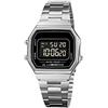 Nicoone Orologi per Uomo, Orologio Digitale con Cinturino In Acciaio Inossidabile LED Retroilluminato Orologio Impermeabile Elegante Orologio da Polso per Gli Uomini