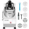 VEVOR Robot da Cucina e Tritatutto per Verdure, 2 Fori di Alimentazione, Robot da Cucina in Acciaio Inox per Uso Alimentare con 6 Lame Staccabili, Grattugia 3 mm/5 mm/7 mm/10 mm Affettatrice 2 mm/4 mm