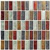 CONPHERON 5 Fogli Mosaico Carta Adesivi Sticker Decorativi per Piastrelle Cucina Vinile Impermeabile PVC Autoadesivo Carta da Parati per Bagno Cucina, 30X30cm, Mosaico 7
