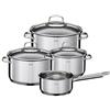 Rösle Topfset Elegance 4-TLG. Set di pentole, 4 Pezzi, Acciaio Inossidabile, Argento, 16 cm, 4 unità