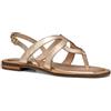 Geox D SOZY QC C, Sandalo Scorrevole Donna, Lt Gold, 40 EU