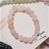 Bundela Gems Bracciali elastici A++ quarzo rosa pietra preziosa rotonda liscia perline 6-8...