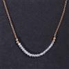 Bundela Gems A+++ Bellissime collane da donna in oro tondo sfaccettato al quarzo bianco 18''