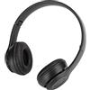 Akozon Cuffie Bluetooth senza fili, Cuffie stereo pieghevoli con cavo sull'orecchio Computer Cuffie con riduzione del rumore Gioco FM Musica Auricolare Tappetini antirumore neri con slot per scheda di memori