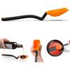 Dreamfarm Supoon Antiaderente Sit-Up Silicone Raschiante, Servire, Cucchiaio da Cucina Misura 5ml Tsp & 15ml Tbsp - 11 Arancione