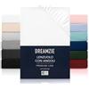 Dreamzie Lenzuolo con Angoli 150x200 cm - Altezza fino a 33 cm - 100% Microfibra - Bianco - Certificato senza Prodotti Chimici (Oeko TEX), Lenzuola Letto con Angoli ed Elastico