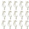 Merriway Bulk Hardware BH03639 Ganci Scorrevoli per Binario Porta-Tende Harrison Drape, Bianco/Argento, Set di 30
