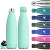 Grsta Borraccia Termica, 500 ml Borraccia Bambini, Senza BPA, Borraccia Acciaio Inox, Facile Da Trasportare, Senza Perdite, Borracce Termiche, Isolato Sottovuoto, Borracce per Scuole, Uffici, Viaggio