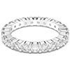 Swarovski Anello Vittore Xl, Bianco, Placcatura Rodio