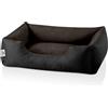 BedDog® Lupi Letto per Cane/Gatto Cuccia S Fino a XXXL, 24 Colori a Scelta, Cuscino per Cane, Divano per Cane, Cestino per Cane, Nero/Marrone S