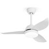 snsok Ventilatore da Soffitto con Luce LED 36" - 6 Velocità, 3 Luci Regolabili, Motore DC Silenzioso, Telecomando e Timer, Funzione Inverso Estate/Inverno - Per Camera da Letto, Soggiorno, Casa Moderna
