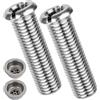 Your Day Mate Bullone banjo per valvola a cestello, M12 x 1,5 x 43 mm, 2 pezzi, compatibile con il set di scarico Blanco, ricambio per l'articolo 901995, in ottone, filettatura fine