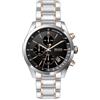 BOSS Orologio con Cronografo al Quarzo da Uomo Collezione GRAND PRIX con Cinturino in Acciaio Inossidabile Bicolore - 1513473, Black