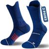PRS Calzini Trekking Uomo Traspiranti Anti Vesciche, calze ideali per Escursionismo Walking Hiking Montagna Caccia Trail Outdoors Sports, 2 Paia, Grigio (39-42