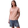 Calvin Klein Donna T-Shirt Maniche Corte Archive Jersey Tee con Scollo a V, Rosa (Tuscan Wind), S