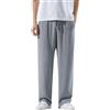 EODJXIO Pantaloni Lino Uomo Estivi Beige La di Bambino 10 Anni Cotone Larghi