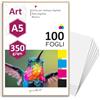 younikat 100 Fogli Carta Premium Stampa Digitale A5 350 g/m² - dv1569