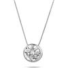 inSCINTILLE Punto Luce Collana Donna Argento 925 a Cipollina con Pietra di Zirconia Cubica (Catena Argento - Diametro: 4 mm)