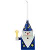 Alessi Cubomago GJ02 10 - Decorazione Natalizia di Design Vintage, Raffigurante un Mago, in Vetro Soffiato Decorato a Mano, Multicolore