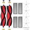 BaBuzom Accessori di Ricambio per Xiaomi Roborock S5 Max S6 MaxV S6 Pure S6 Max S4 S4 Max S50 S51 S55 S5 S60 S65 S6, 2 Spazzola Principale, 4 Spazzole Laterali, 4 HEPA Filtri