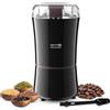 KYG Macinacaffè Elettrico 200W 50g con Lame in Acciaio Inox Macinino Inossidabile 304 Coffee Grinder per Chicchi di caffè Macina Spezie Semi Pepe Zucchero Sale
