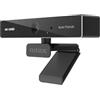 Nilox, Webcam 4K UHD - 30fps con Messa a Fuoco Automatica, Microfono Incorporato, Risoluzione FULL HD, Angolo di visione 80º, Cavo 200 cm, Compatibile con Windows e Mac OS, Plug&Play, Nero