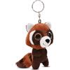 NICI Peluche GLUBSCHIS Panda Rosso Robidu 15cm marrone - Simpatico peluchetto con imbottitura morbida per giochi e coccole, Doudou, perfetto come idea regalo per bambini e adulti