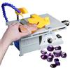 Generic Sega da banco multifunzione Lapidary per lucidatura su roccia, smerigliatrice regolabile con tubo dell'acqua, ideale per smerigliare, tagliare e forare
