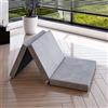 EGOHOME EGO HOME Materasso pieghevole, 75 x 195 cm, altezza 10 cm, pieghevole, grado di durezza H3, materasso da viaggio, materasso pieghevole in schiuma visco, 3 pezzi, per viaggi, campeggio, pavimento,